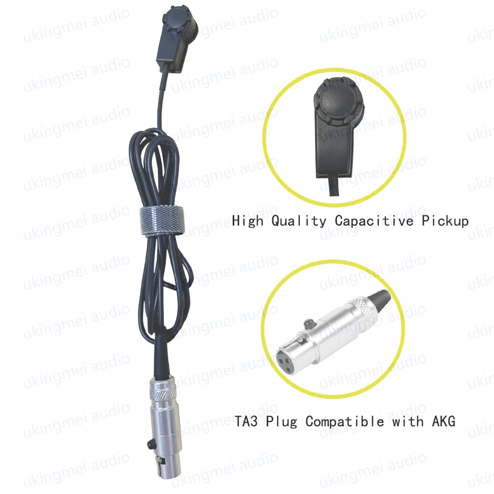 Контактный конденсаторный вибромикрофон для музыкального инструмента