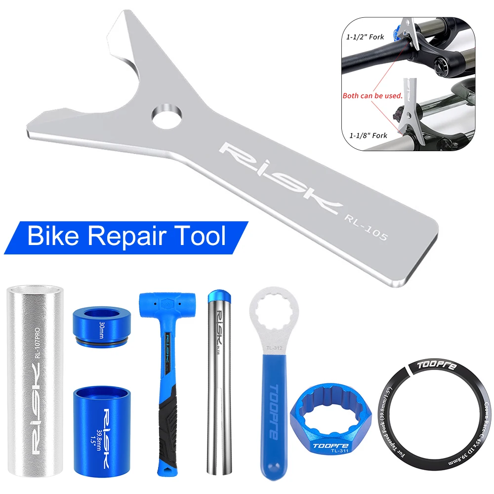 

Bike Headset Crown Race Removal Tool Road Bicycle Upper Lower Bowl Remover Center Shaft Installation Hammer Bike Repair Tools