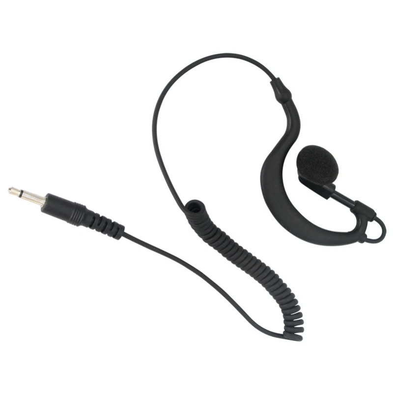 

Air Tube Listen Only Earpiece For Motorola Radio 3.5mm G Shape Headset In Ear Stereo Wired Earphone Headset For Walkie Talkie