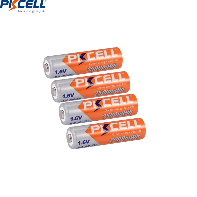 

Ni-Zn 2500mWh 1.6V AA Rechargeable Batteries 2A Bateria Baterias NI-ZN AA Battery with battery charger for AA/AAA NIZN battery