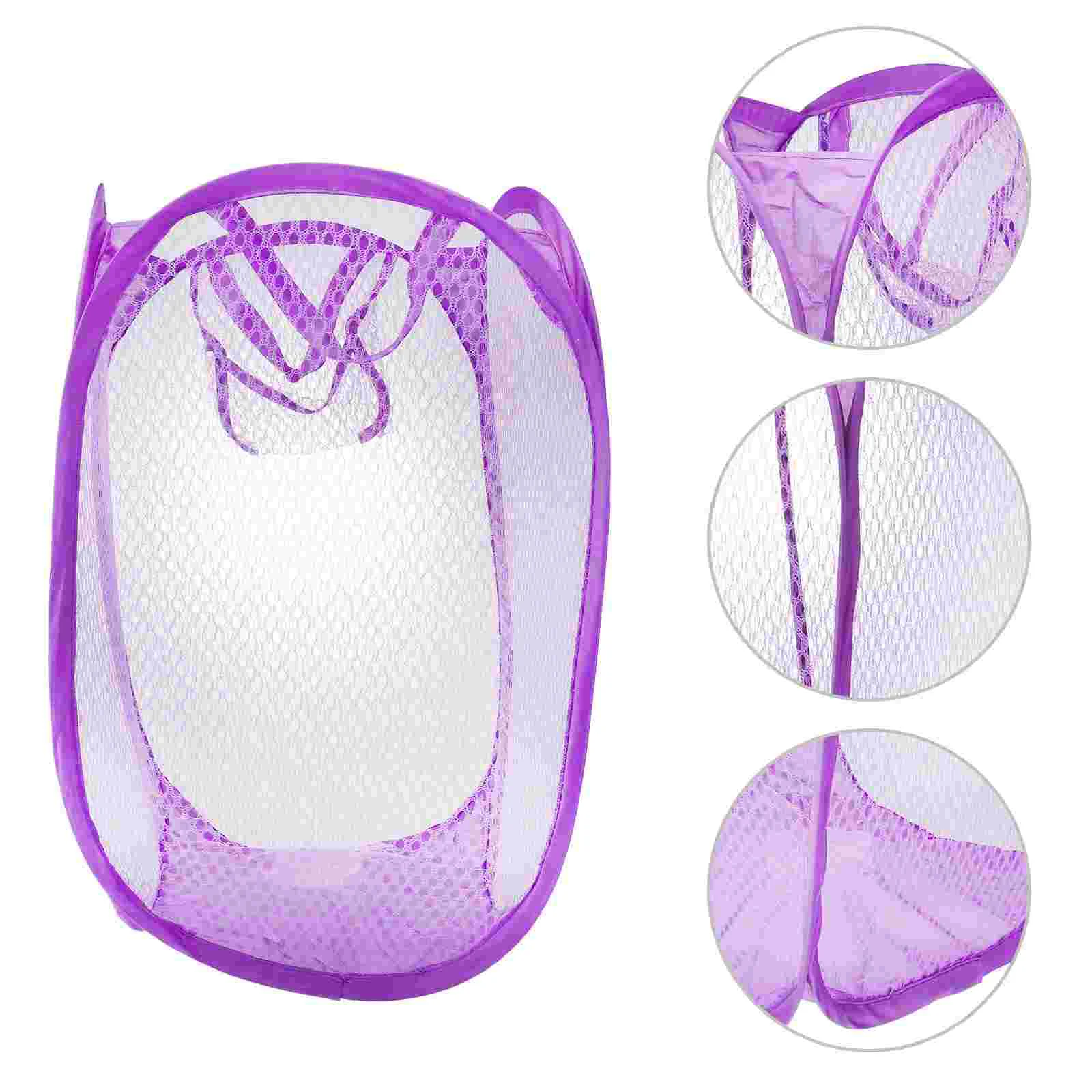 

Laundry Basket Hamper Clothes Storage Mesh Collapsible Dirty Hanging Foldable Baskets Dorm Uppop Toywall Room Sundries Organizer