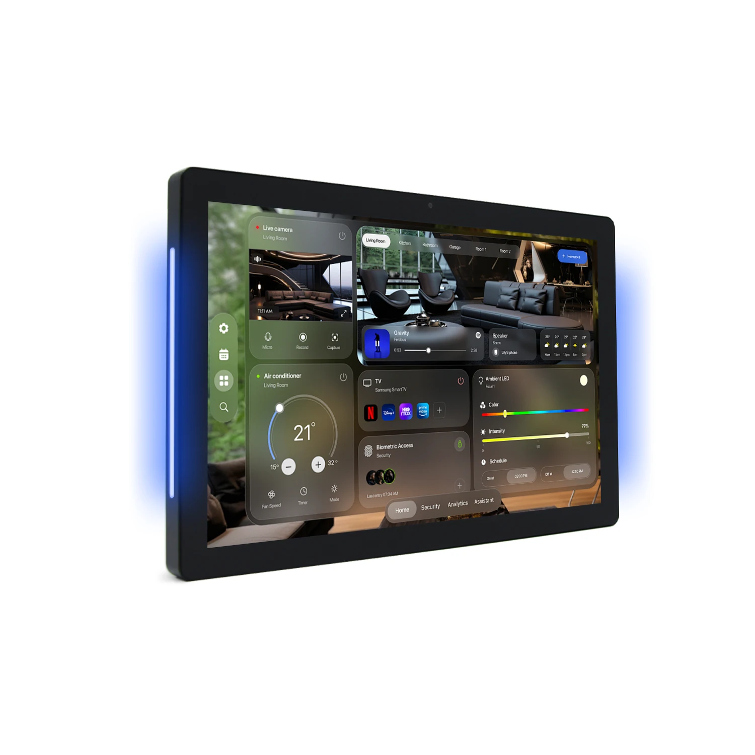Фото 5,5-дюймовый защищенный планшет Android PX30 2 ГБ+32 ГБ с PoE и RS485 для настенного монтажа, для умного дома и промышленного управления №1