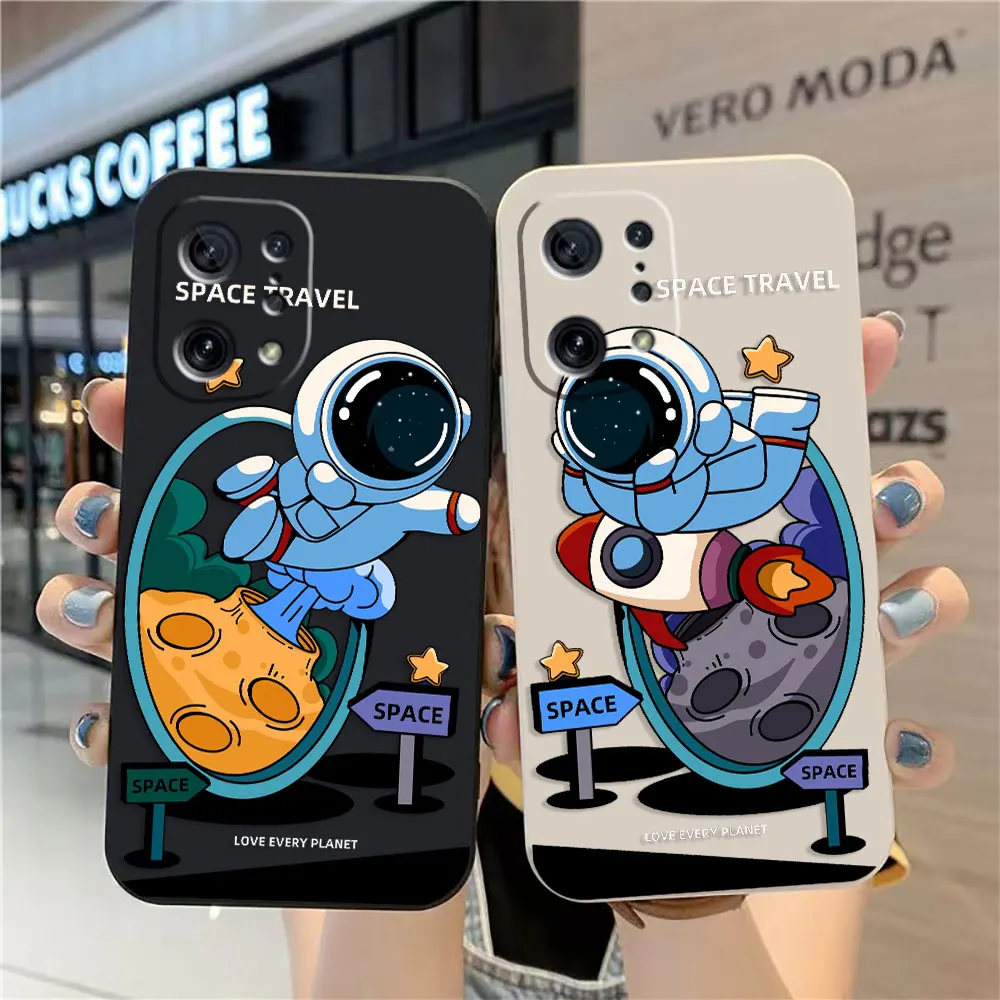 

Case For OPPO OPPO FIND X5 X6 X3 X2 REALME 5 6 7 X7 X50 RENO ACE 2 4G 5G PRO Case Funda Cqoue Shell Capa Astronaut Space Travel
