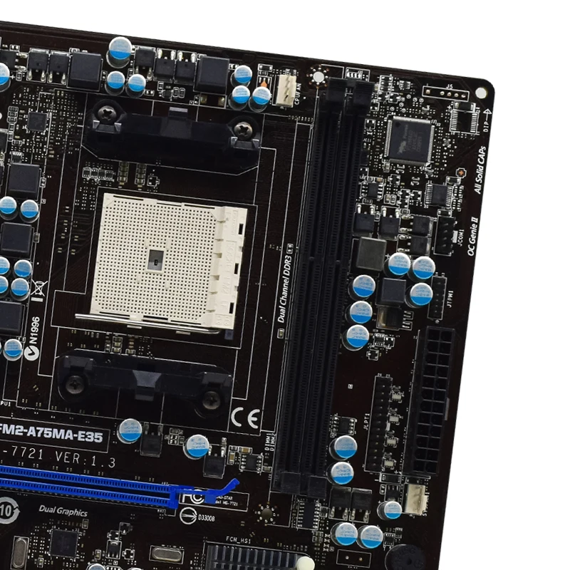 Фото Материнская плата MSI Socket FM2 FM2-A75MA-E35 системная плата AMD A75 DDR3 32GB USB3.0 SATA III PCI-E 2,0 ATX для A10-5700 cpus №5
