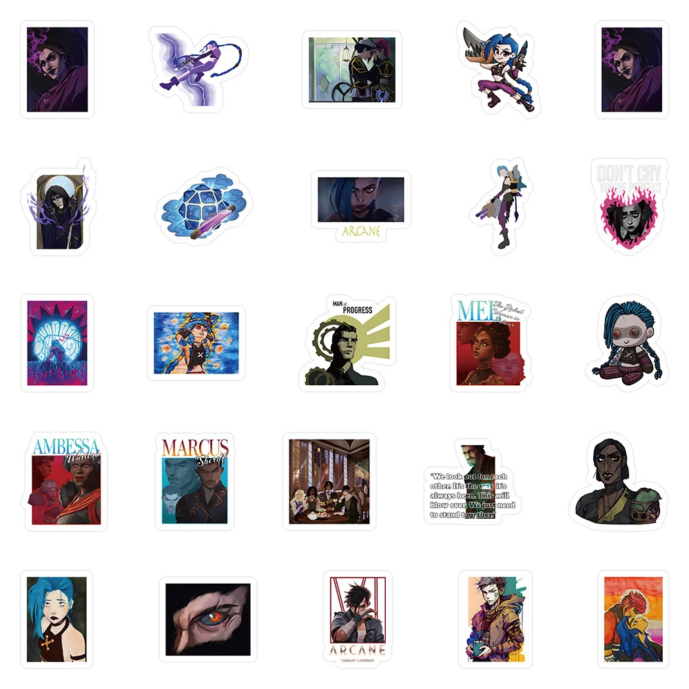 10/30/52 шт. Крутые мультяшные тайные наклейки Аниме Игровые DIY Канцелярские