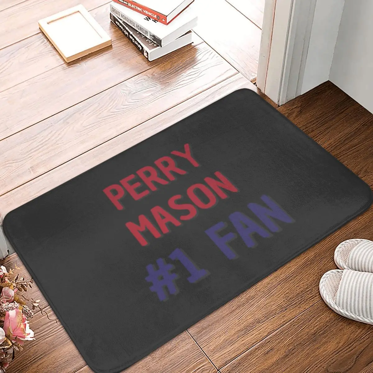 Фото Коврик для пола Perry Mason-1 Fan, прямоугольный придверный коврик для входа в комнату, семейный коврик для ежедневной чистки обуви №5