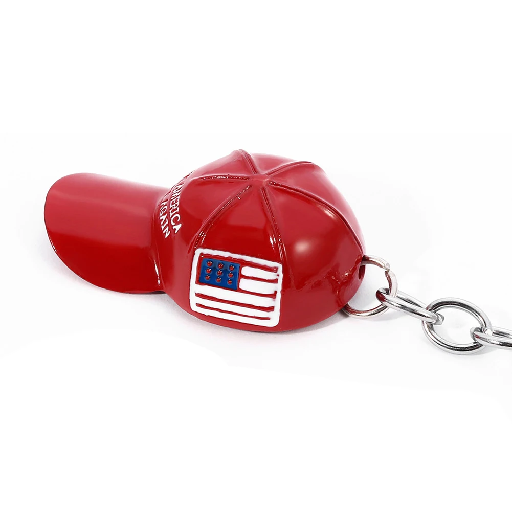 Красная шляпа Трамп брелок металлический красная кулон ювелирные аксессуары