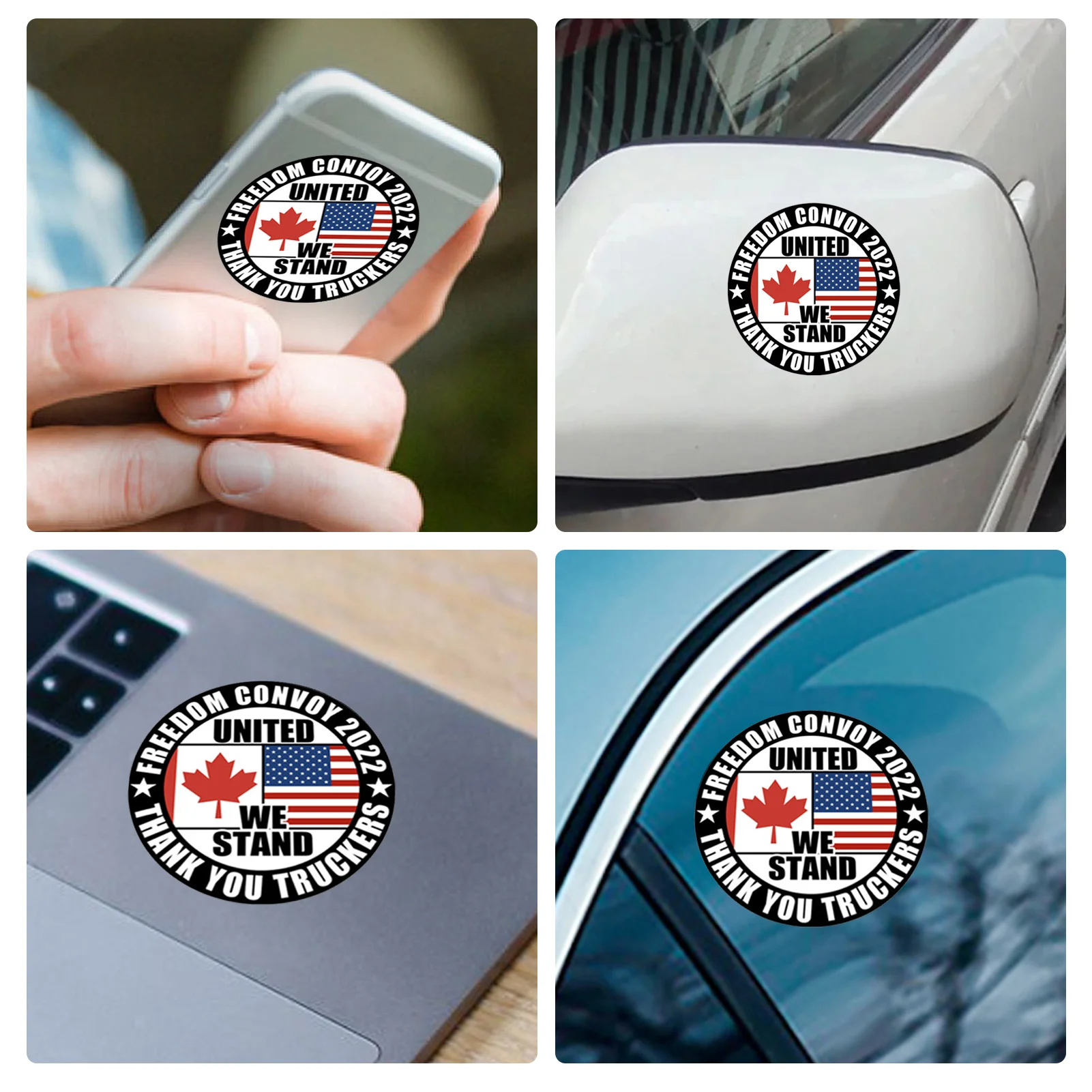 

Freedom Convoy Sticker Trucker Vinyl DecalFighting For Freedom Car Decals Cars Vehicles Decoration For Laptop Window Wall Truck