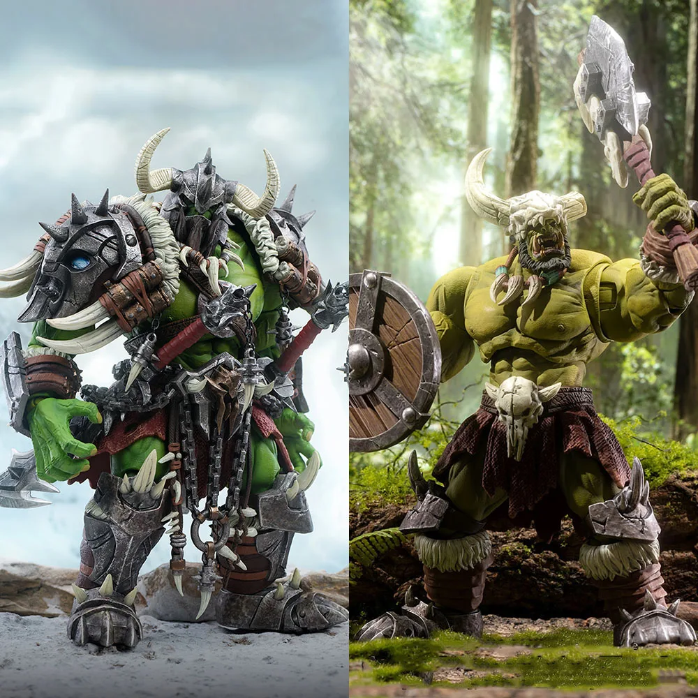 Экшн-фигурка в наличии Mithril № 01 Warrior 1/10 Коллекционная, 20 см, WOW Guardian of The Horde, варвар, Orc, модель, игрушка
