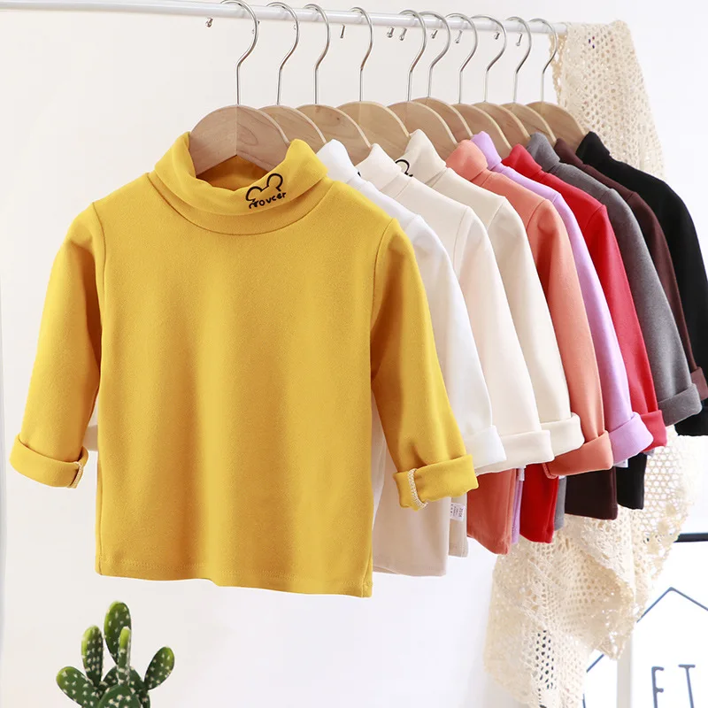 

Детская одежда Dralon утепленное нижнее белье для мальчиков с длинным рукавом с лацканами утепленная нижняя рубашка однотонное длинное нижнее белье для девочек