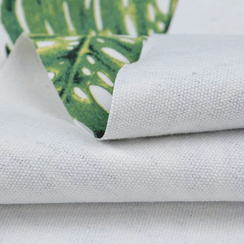Monstera листья холщовая ткань с принтом хлопчатобумажная DIY для резки текстильные