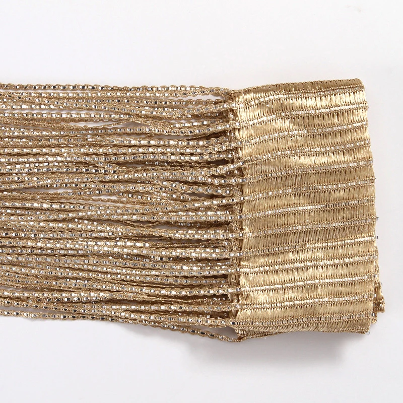 Текстипион Зеркальная струнная занавеска для двери 1 шт.