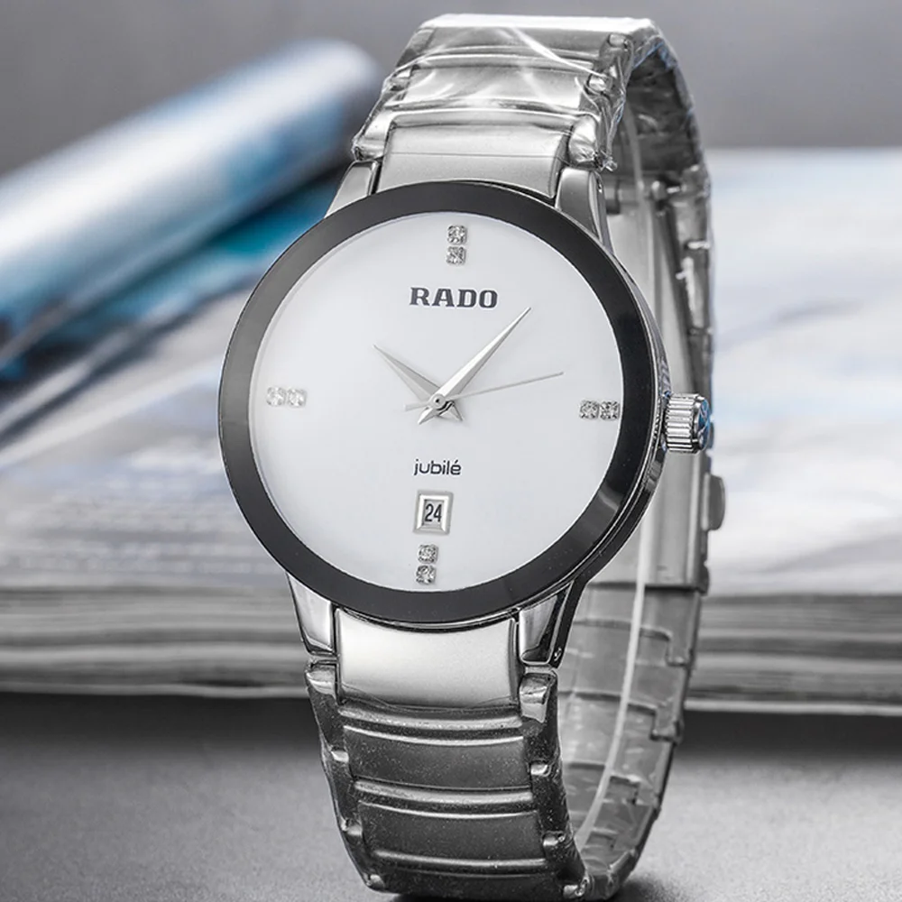 2023 Rado Classic Style Original Watches for Mens Full Stainless Steel Automatic Date Watch Quality Sports Waterproof AAA Clocks