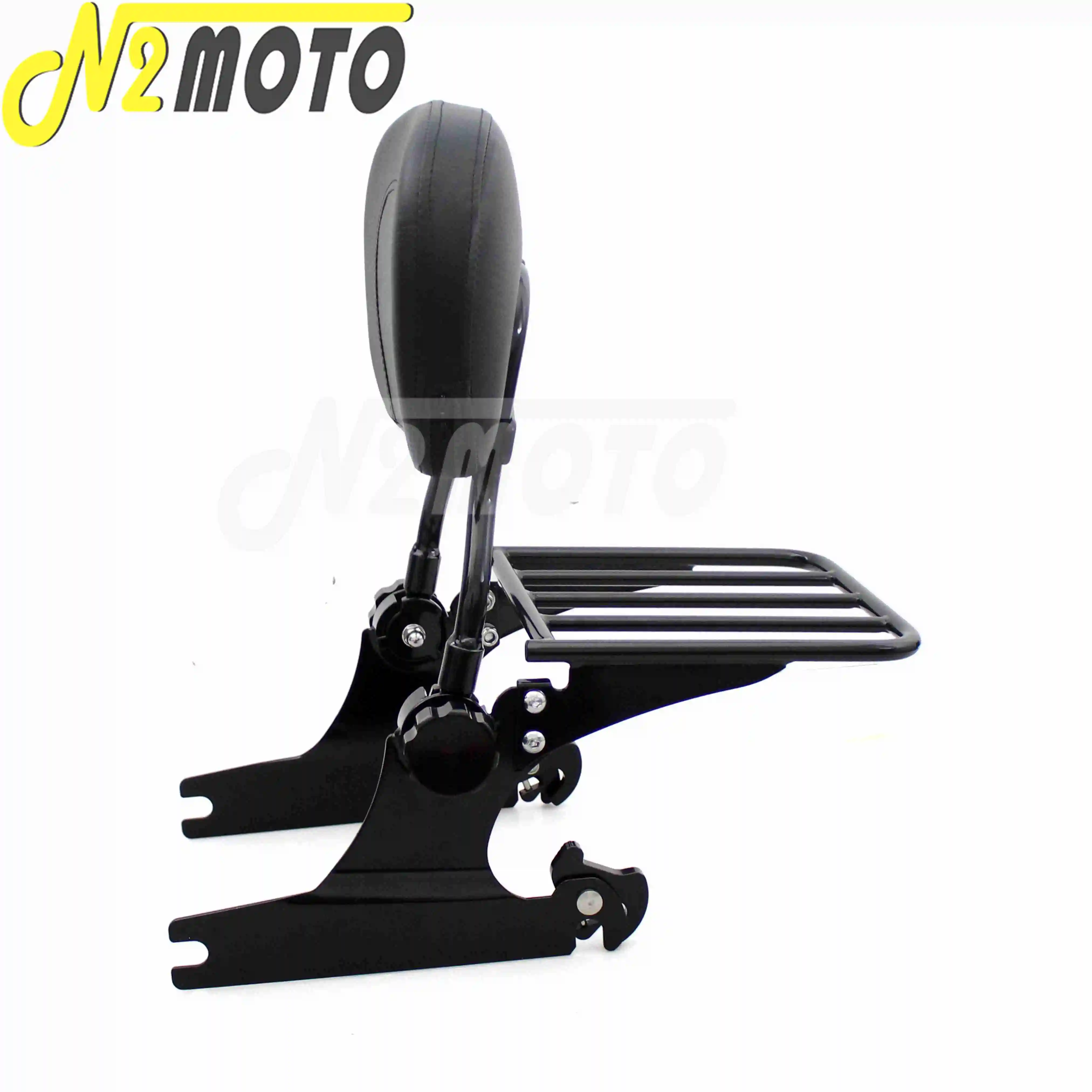 Черная регулируемая съемная багажная стойка для багажной стойки Harley Softail FXSTB FXST 200