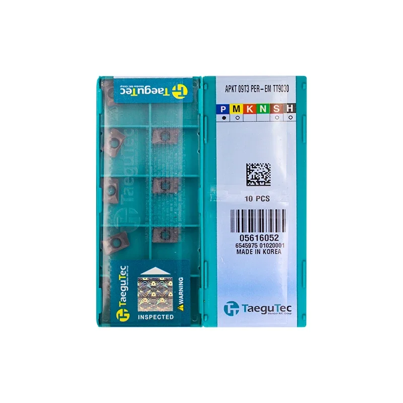Фото 10 шт. TaeguTec APKT APKT09T3PER APKT09T308R APKT1204PER APKT1705PER EM TT9080 TT9030 Токарные станки с ЧПУ Твердосплавные фрезерные вставки №2