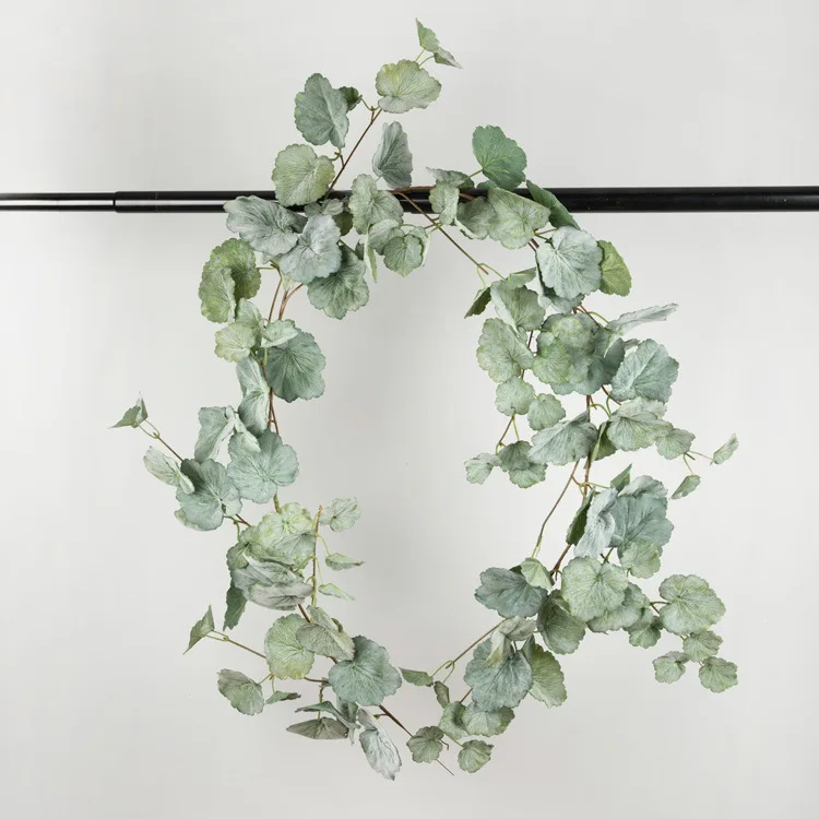 

1 PCS Artificial 170CM (67 inch) Long Green Leaves Vine Rattan Plastic Plant Wedding Home Festival Decoration for Hanging F854