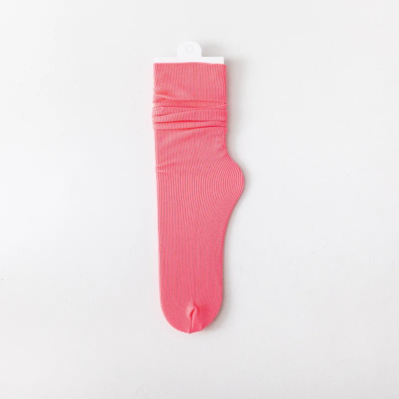 1 Pair Women men Socks Summer Spring New Thin Loose Socks Colorful Lady Long Socks Fashion Girls Students Solid Socks