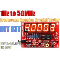 1hz 50mhz frequency crystal oscillator digital led tester counter meter for radio transceivers electrical instruments