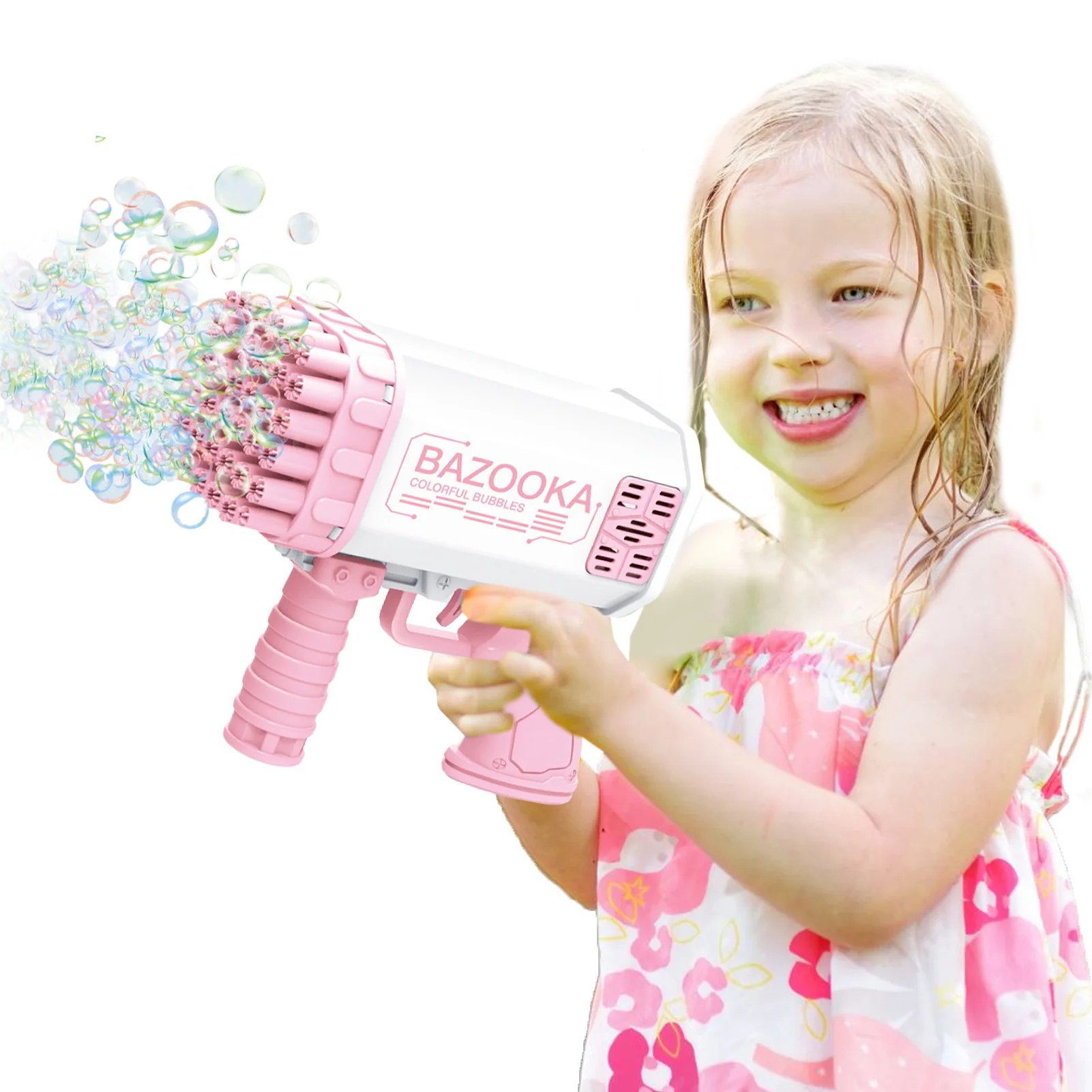 

36-Hole Bubble Guns for Kids Handheld Bubble Machine Blower Toy for Toddlers Electric Bubble Blaster Rocket for Party Favors Su