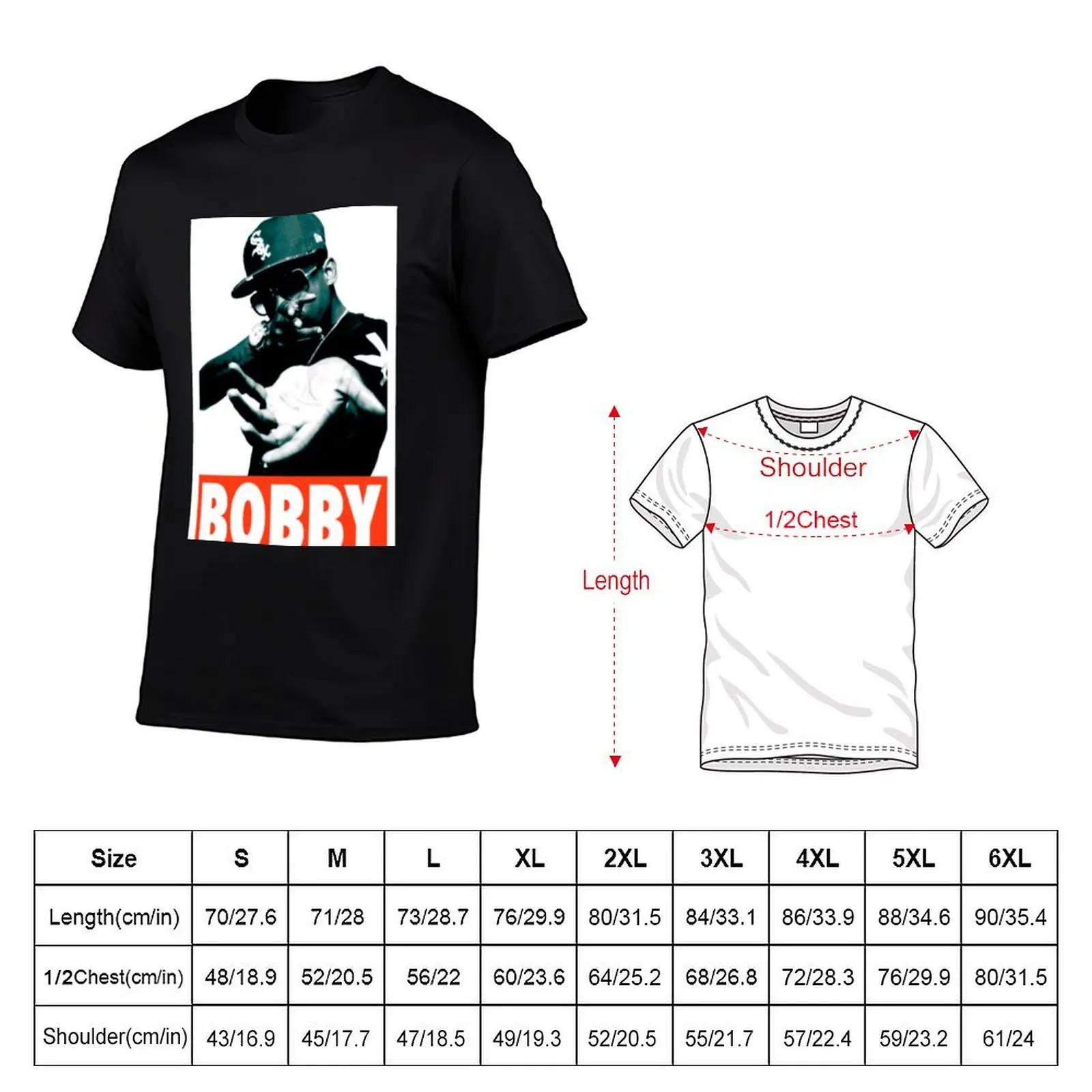 Фото Футболка Bobby Shmurda Dance, футболки с аниме-принтом для мужчин, мужская футболка, хлопковая футболка высокого качества №2