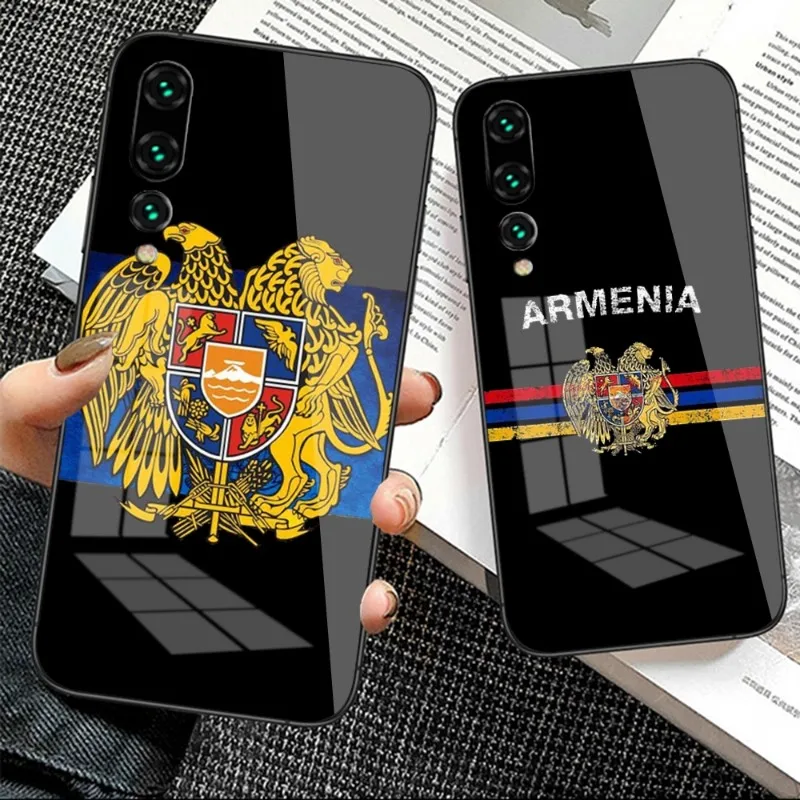 

Albanian Flag For Huawei P50 P40 P30 P20 Pro Mate 40 30 20 Pro Nova 9 8 7 PC Glass Phone Case Cover