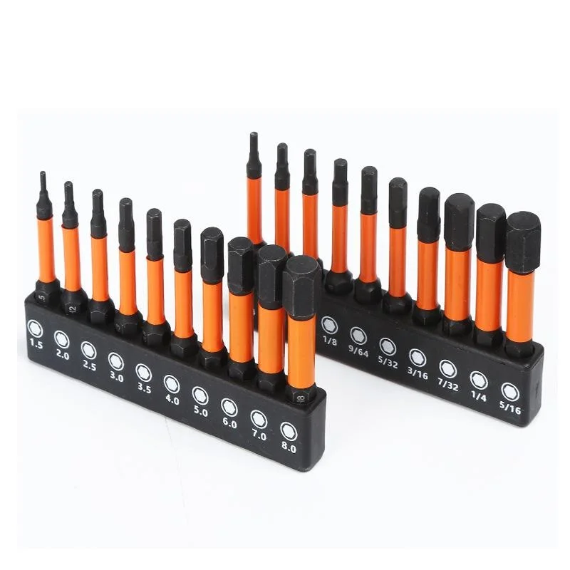 Набор торцевых гаечных ключей 10 шт. 50 мм диаметром 1/4 дюйма шестигранный