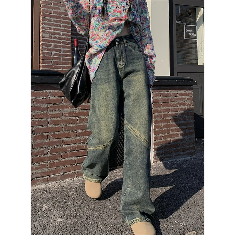 

ILARES Vintage Clothes Baggy Jeans Woman High Waist Streetwear Female Clothing Y2k Pant Jeans Women Women's Pants Korean Fashion