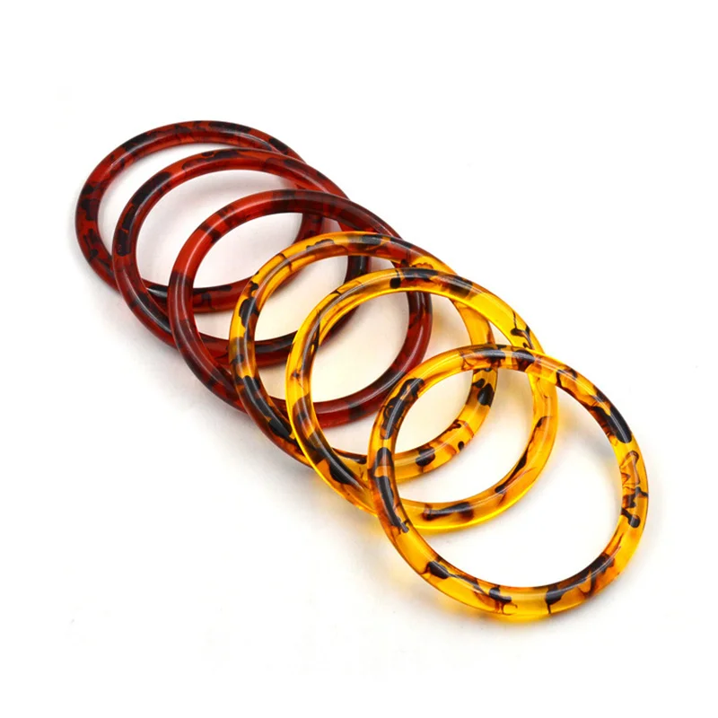 

2 шт., круглые пластиковые ручки для сумок из смолы