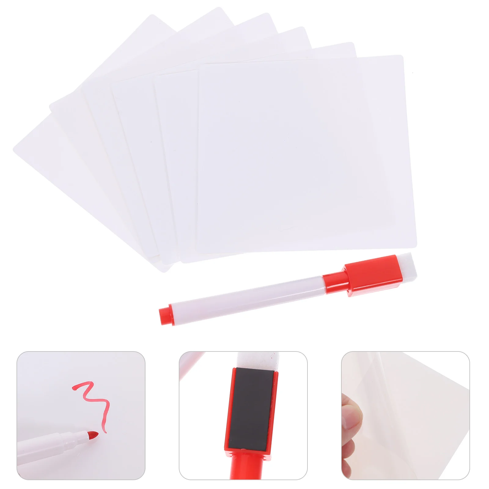 

Easy Reuse Sticky Message Sticker White Board Notes Blank Stickers Adhesive Memo Erasable Boards Reusable Label Dry Erase