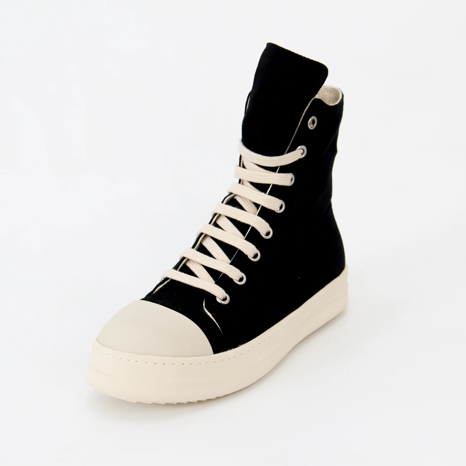 Rick Canvas Shoes For Women 2023 Men Shoes Casual new in Black Short Boots Platform Fashion Luxury Designer Summer Shoes