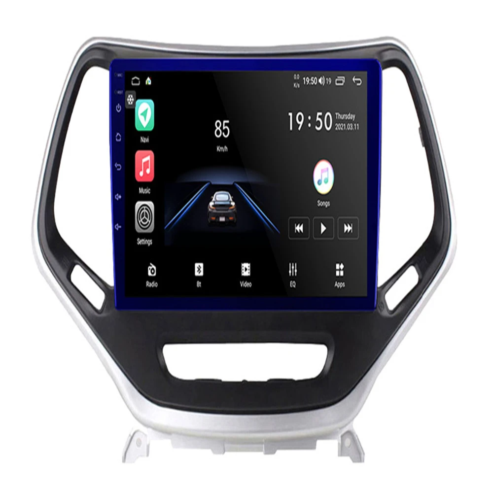 

128GB Tesla Style Screen For Jeep Cherokee 5 KL 2013 -2018 Android Car Radio GPS Navigation Car Stereo Multimedia Player Carplay