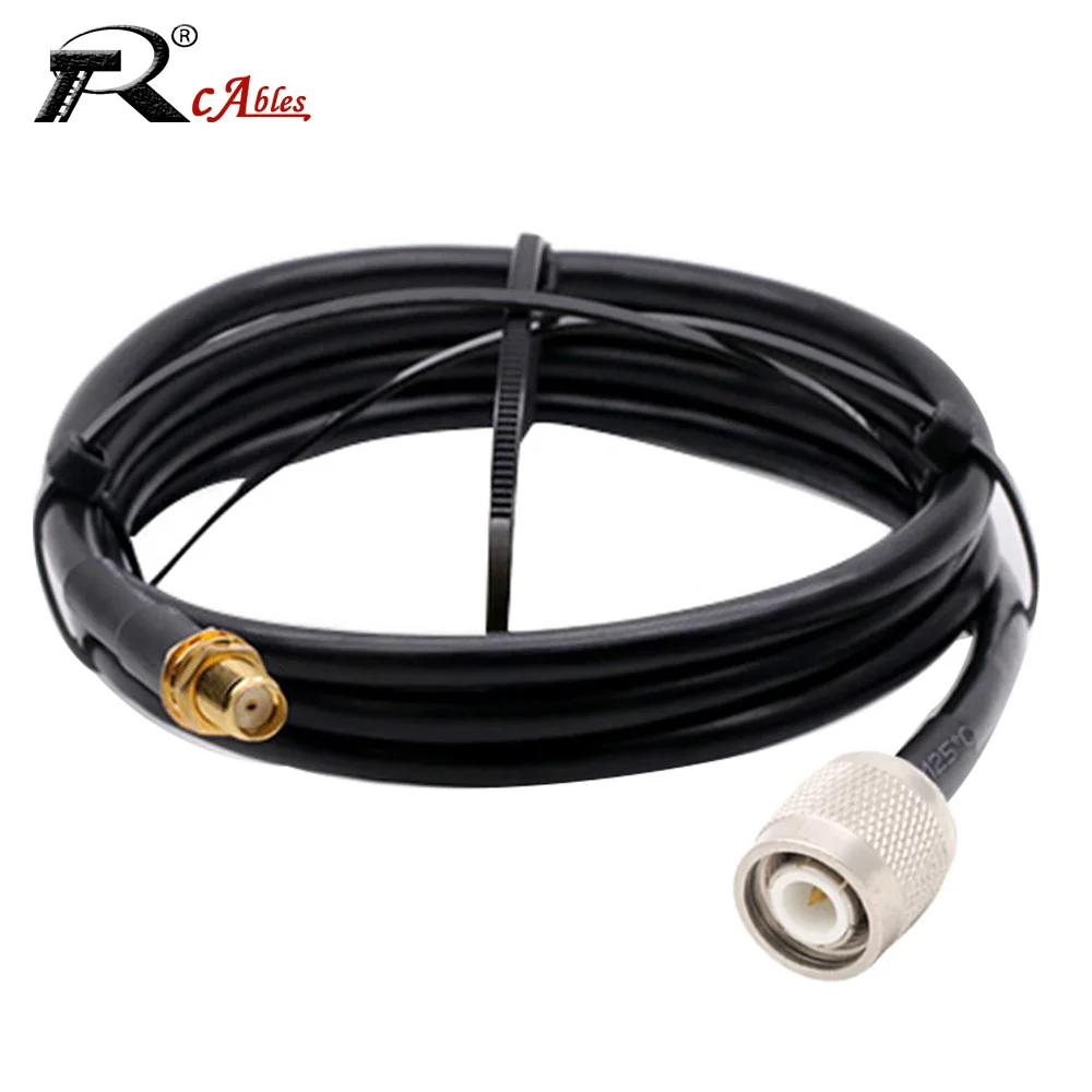 

SMA Male Plug to TNC Male Straight And 90Degree RF Coaxial RG58 Cable WiFi Adapter Pigtail Jumper Extension Cord 50CM 1M 3M 5M
