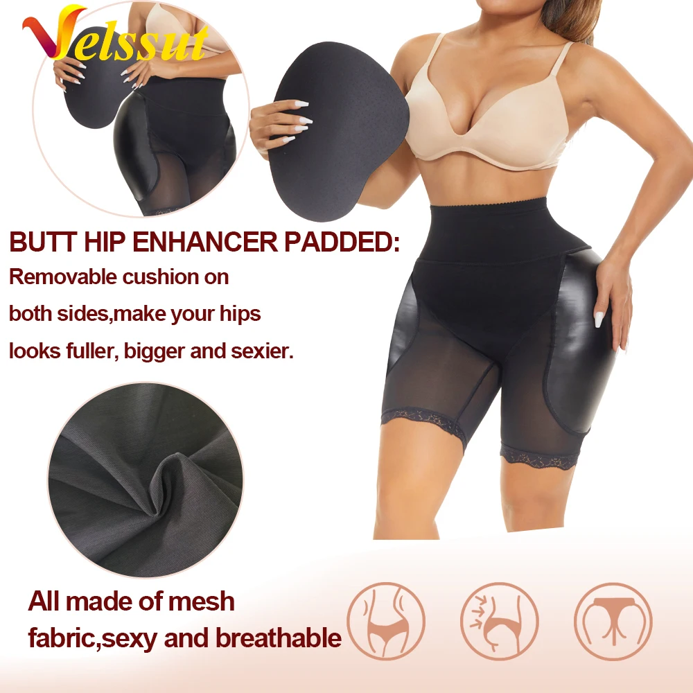 Velssut Women Butt Lifter Shapewear Panties Women Body Shaper Hip Enhancer Shaper Panties High Waist Belly Shaper Underwear