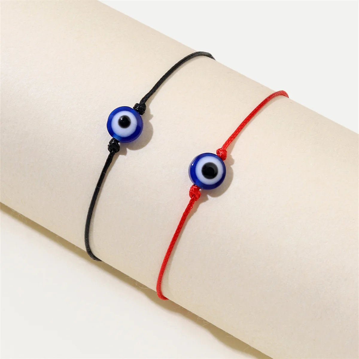 

2 PCS/Set Couple Bracelet for Women Men Lover Simple Evil Eye Braided Rope Charm Friendship Girlfriend Jewelry Gift
