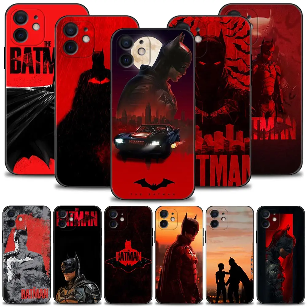 

The Batman 2022 Hero Sports Car Phone Case For iPhone 13 11 12 Pro Max XR X 8 7 6 6S Plus XS 13mini 5 5S SE Cover Silicone Shell