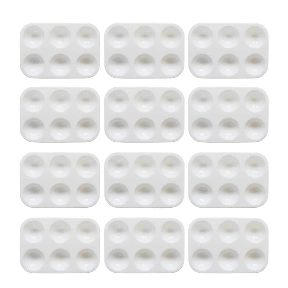 

20pcs Portable Painting Palettes Plastic Plastic Serving Trays for DIY Craft Professional Painting