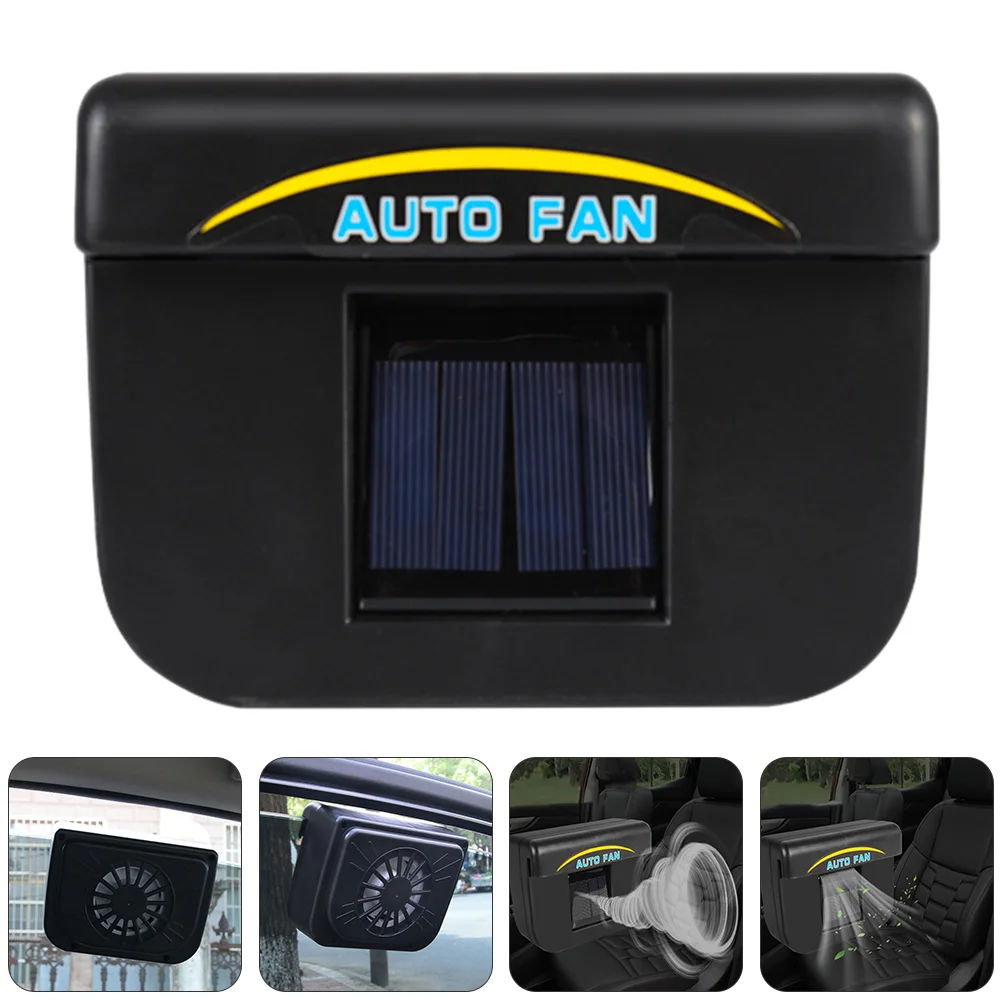 

Cooler Fan Exhaust Auto Solar Window Vehicle Air Cooling Abs Power Car Ventilation