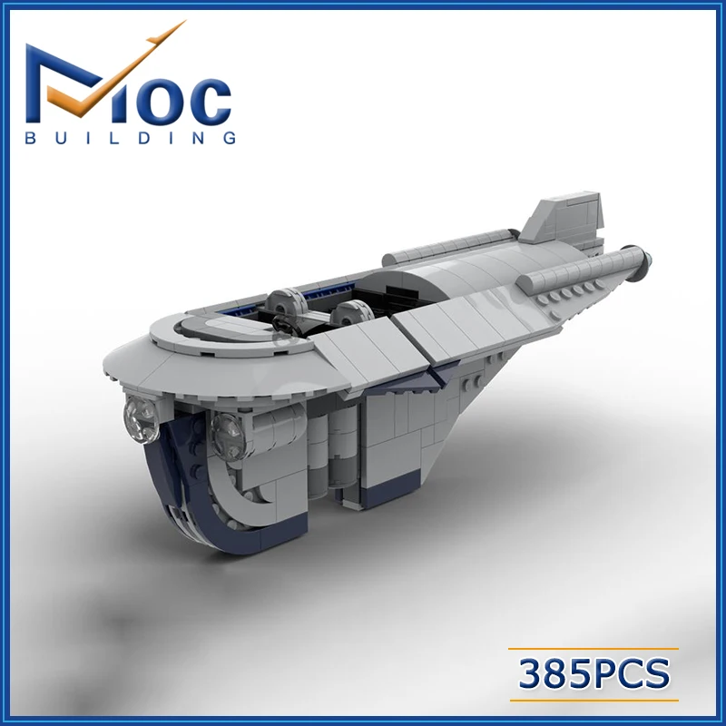 385 шт. Звездный фильм Военная серия ComfortRide Airspeeder Модель Строительный блок DIY Сборные кирпичи игрушки MOC-100261