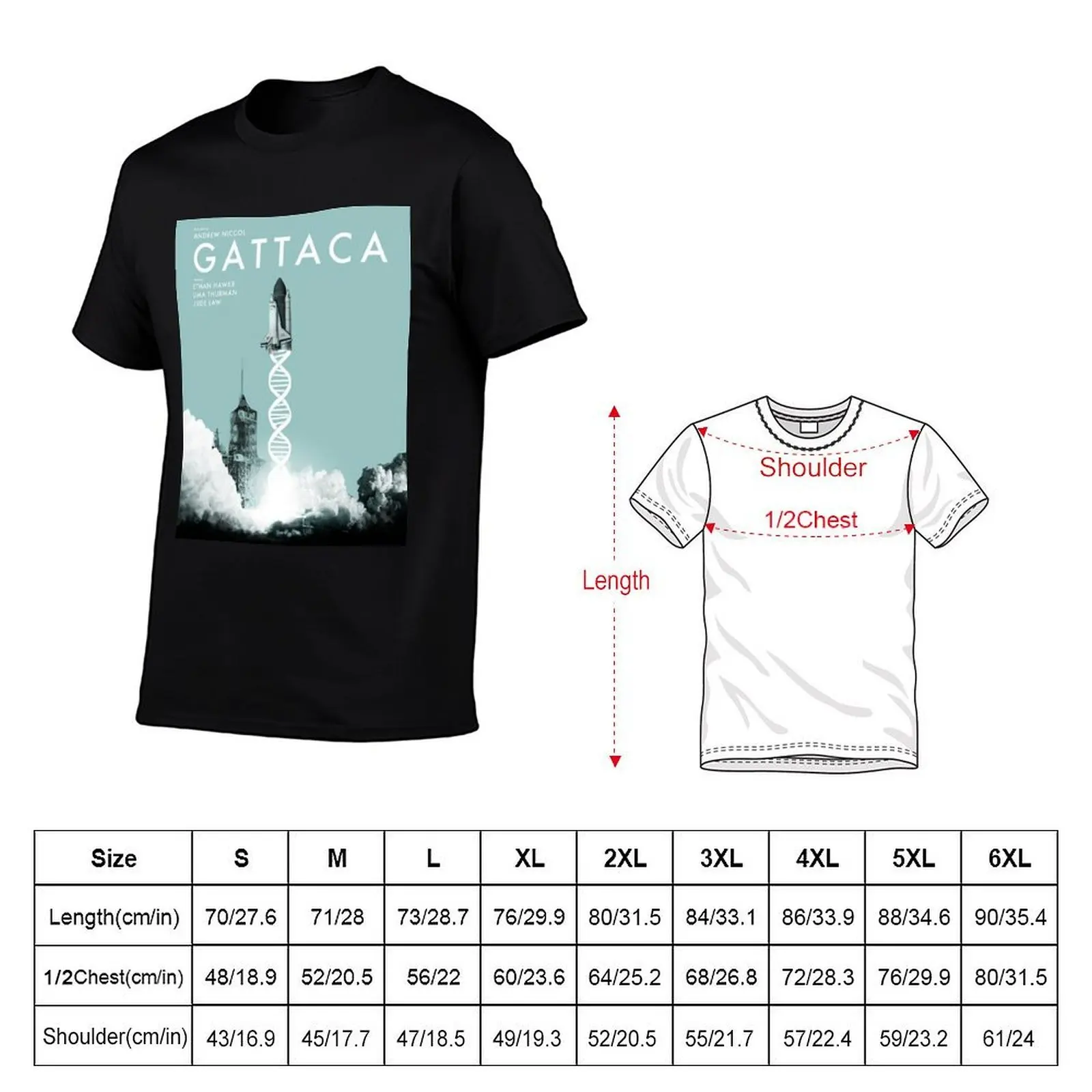 Футболка Gattaca с креативным графическим принтом (art.: 3920dbe631cbe) - 3920dbe631cbe