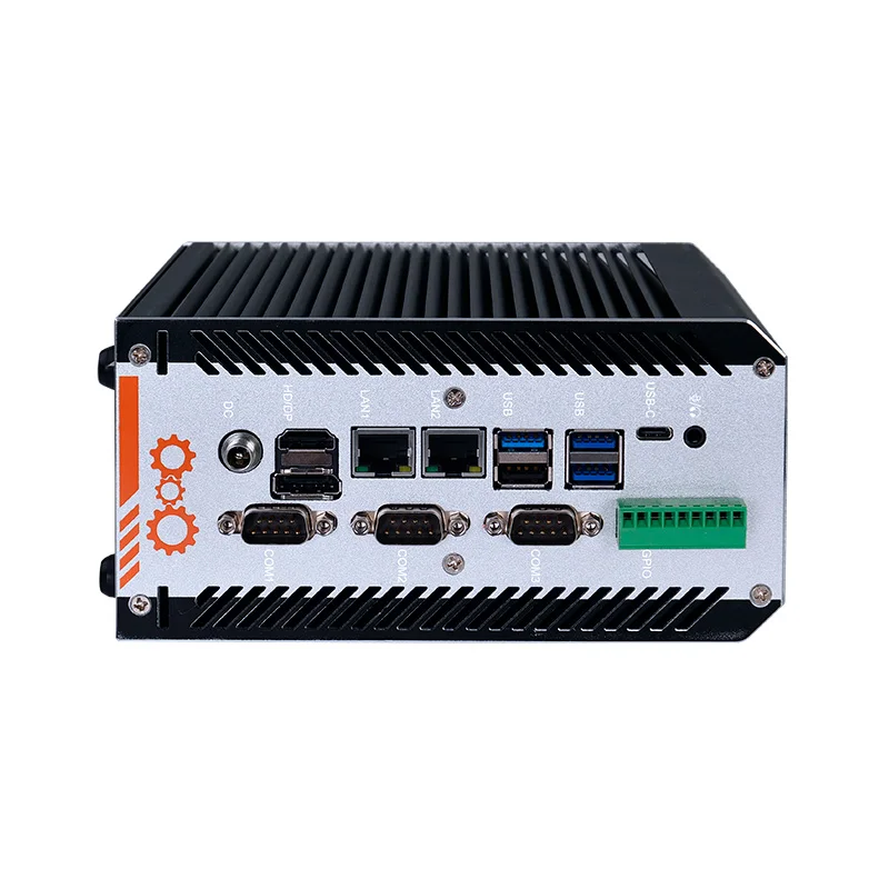 Мини-ПК без вентилятора Din рай Core Ultra-U/H Ultra-125U X86 двойной Встроенный промышленный