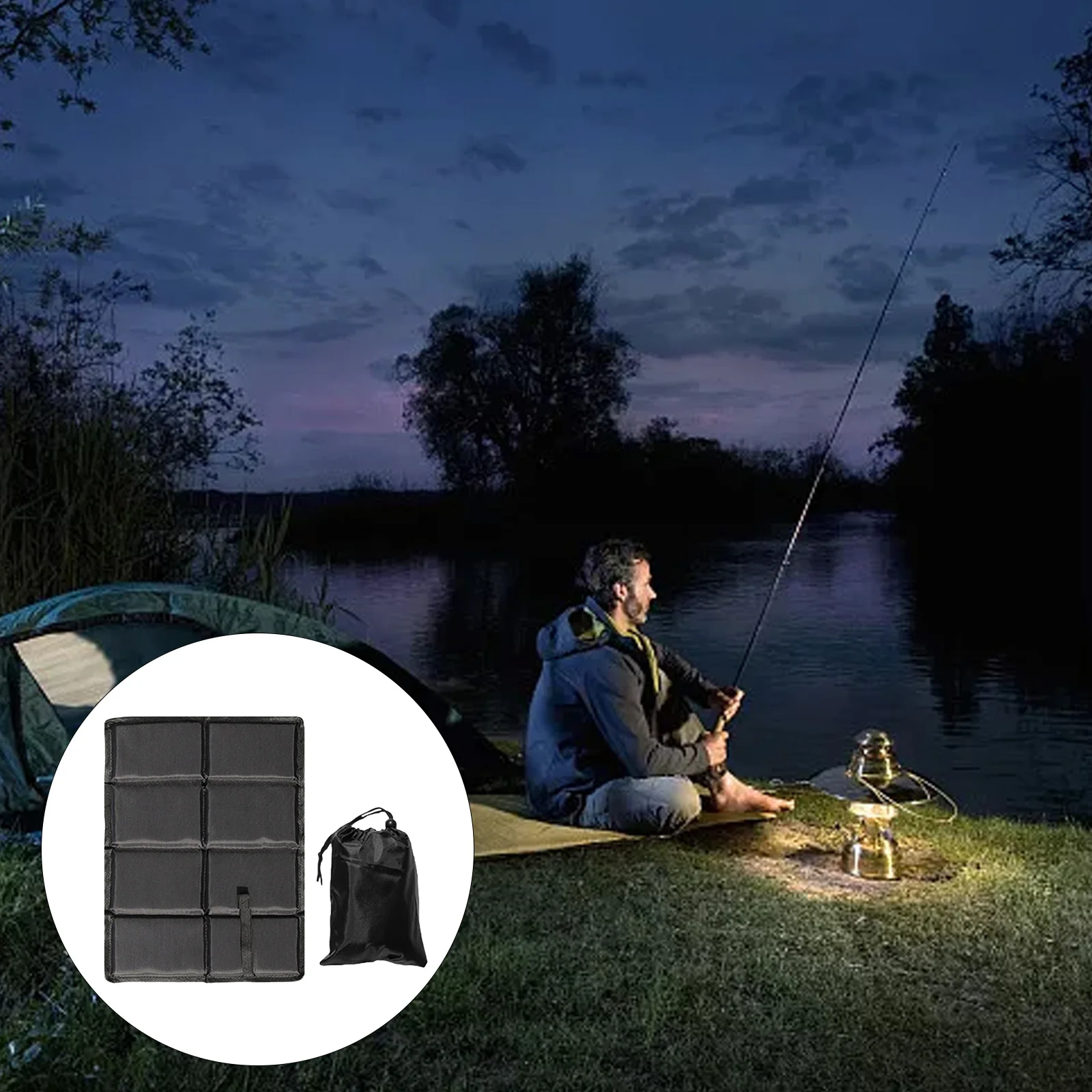 

Cushion Seat Cushions 8 Folding Breathable Camping Equipment Cushions Foldable Hiking Outdoor Fishing Oxford Cloth