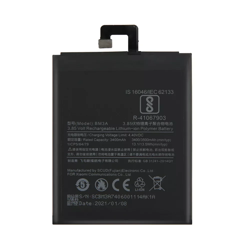 

2023New Replacement Battery BN3A For Xiaomi Redmi Go Rechargeable Phone Battery 3000mAh