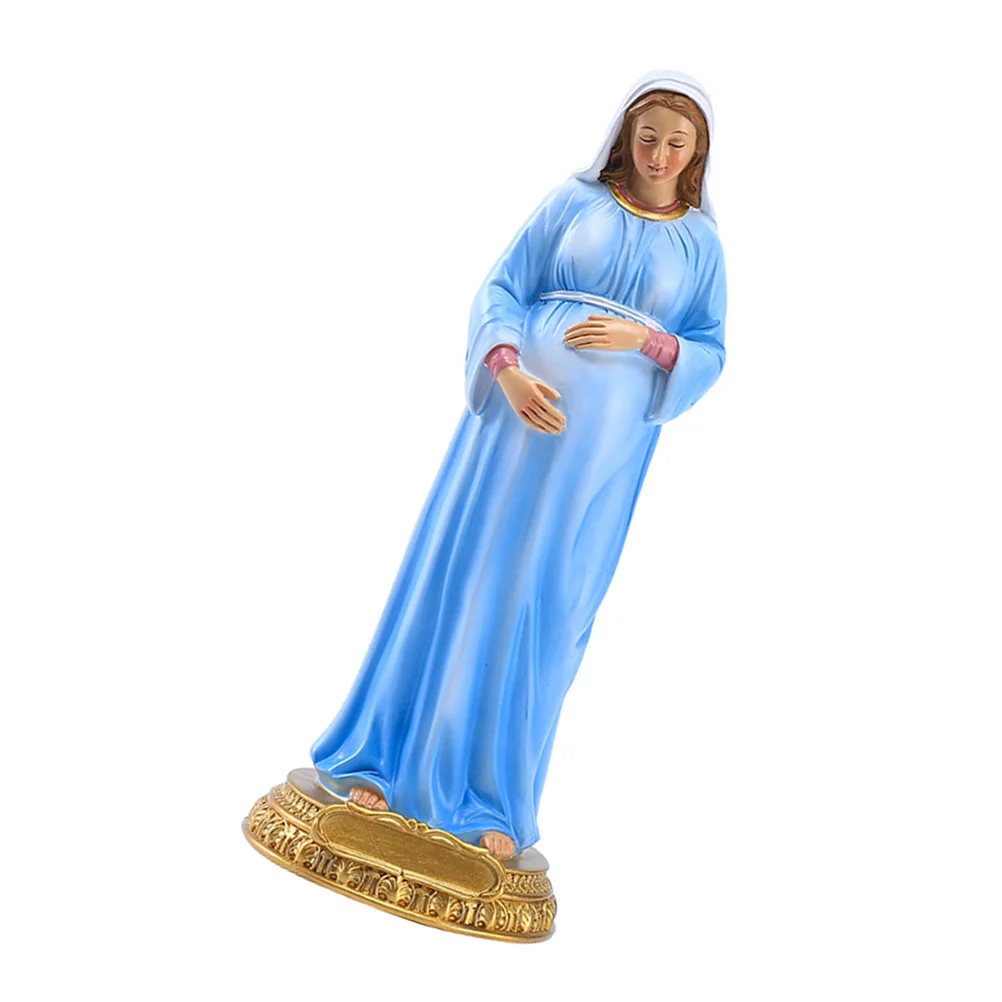 

Decorate Our Lady Ornament Baby Jesus Church Decoration Resin Virgin Mary Adornment
