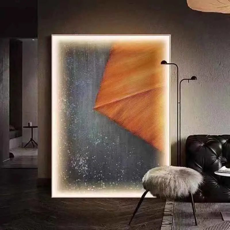 

Metal Large Photo Frame Birthday Led Light Wall Art Modern Decor Craft Photo Frame golden Poster marco de fotos home decor