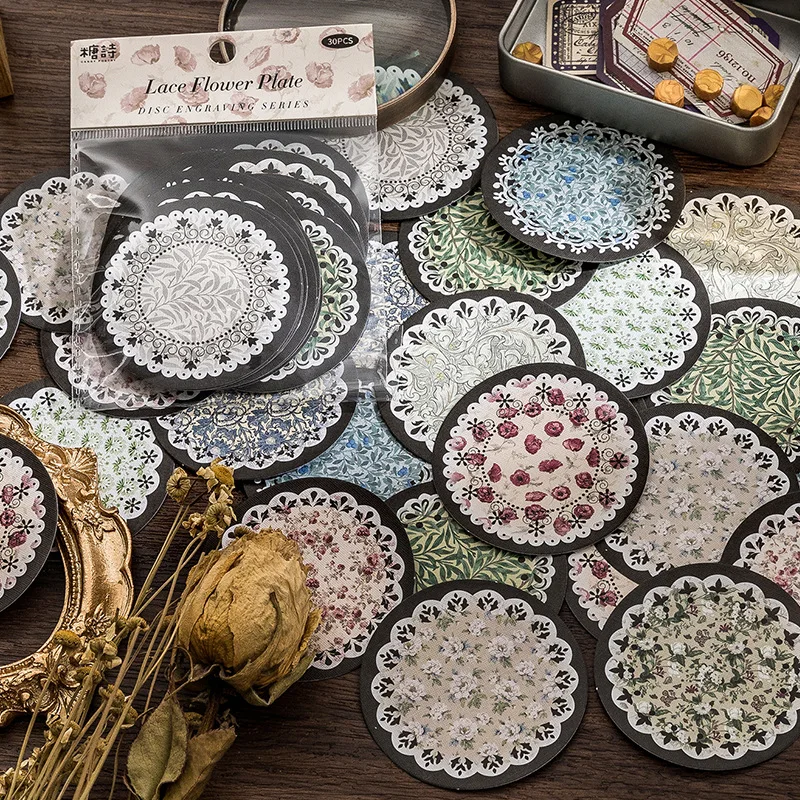 30 шт. милый альбом для стикеров с гравировкой дисков |