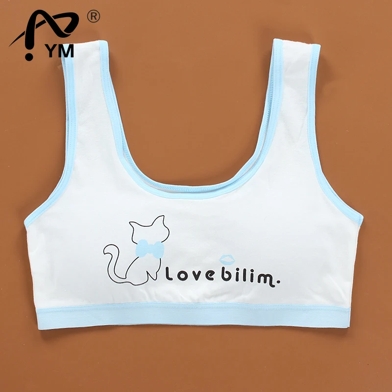 

New Girls Bra Underwear Sport Puberty Adolescente Kids Student Bras 8-14Years