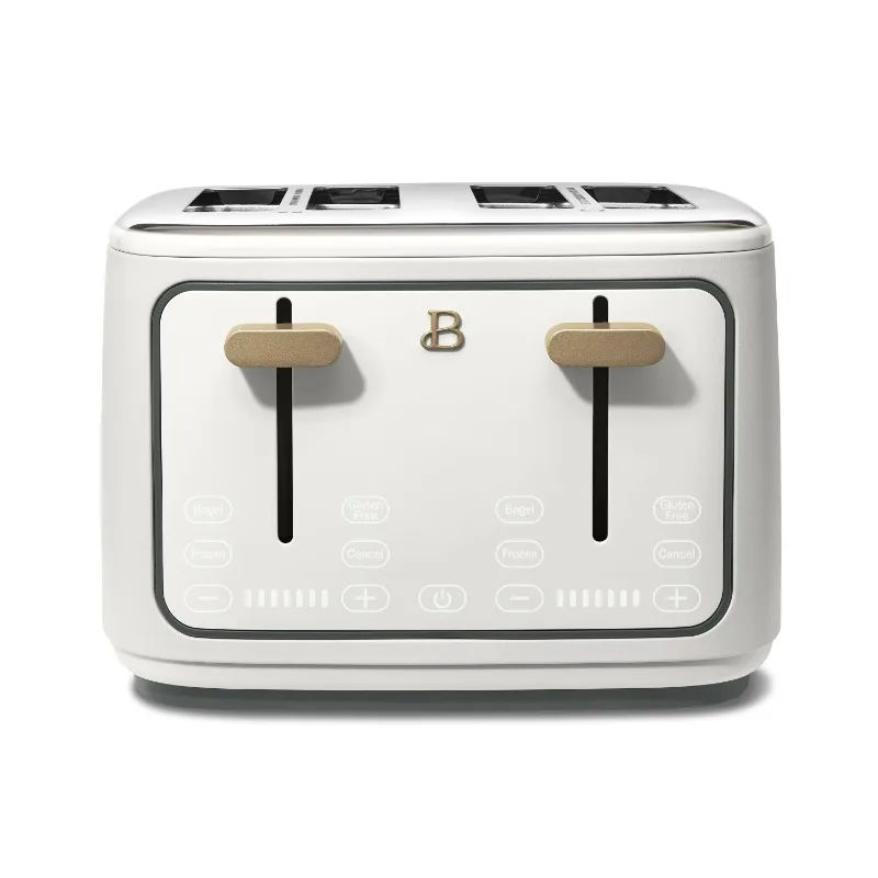 

Beautiful 4 Slice Toaster, White Icing by Drew Barrymore