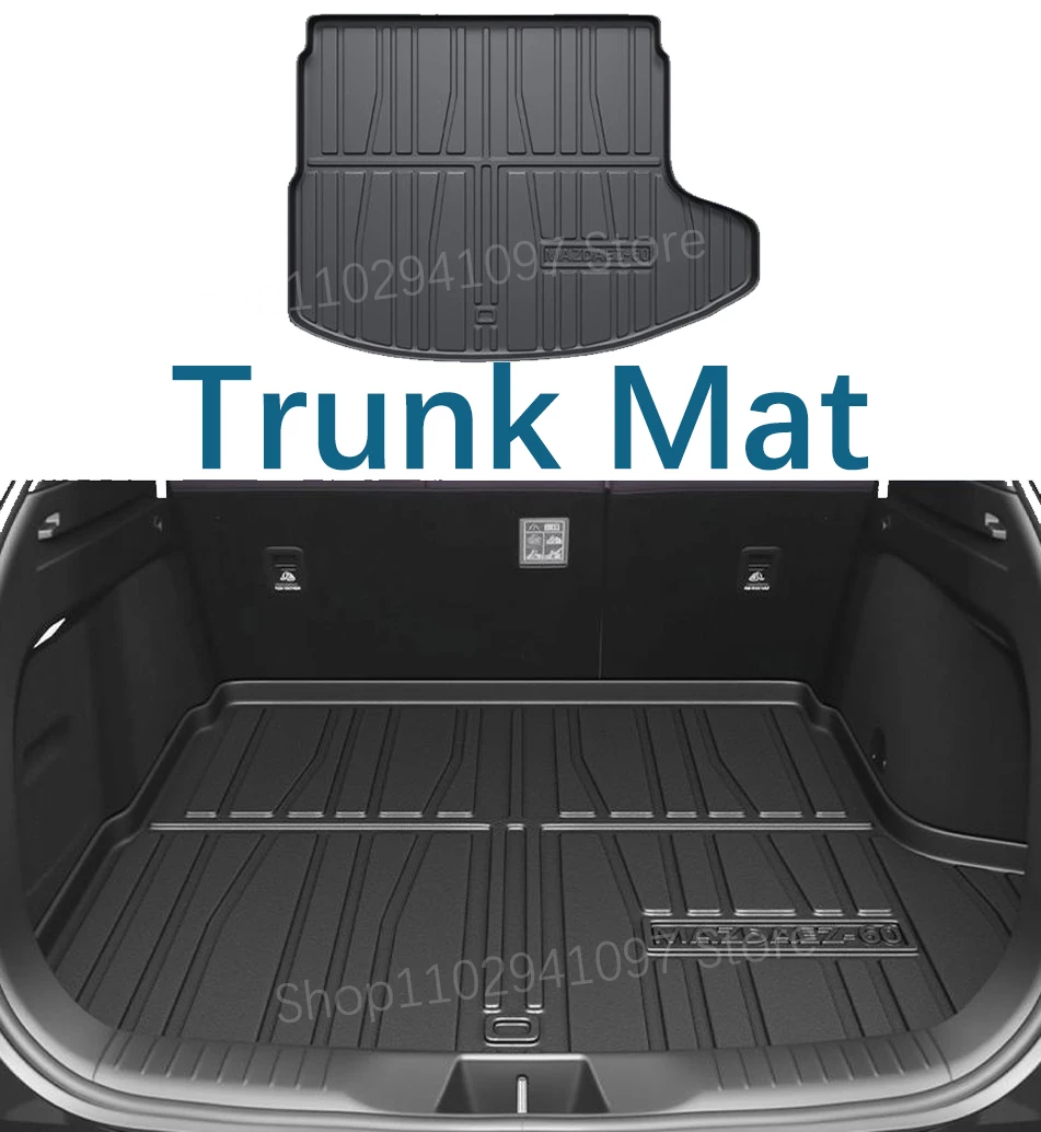 

Коврики в багажник автомобиля для Mazda EZ-60 CX-6e J90K 2025 2026 2027, водонепроницаемый коврик, чехол для хранения багажника, накладка на заднее сиденье, автоаксессуары