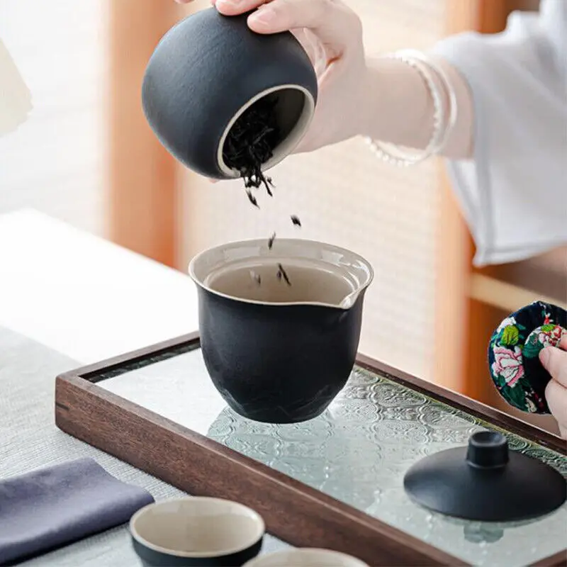 5 шт. портативный дорожный чайный набор мини чайная чашка керамический кунг-фу