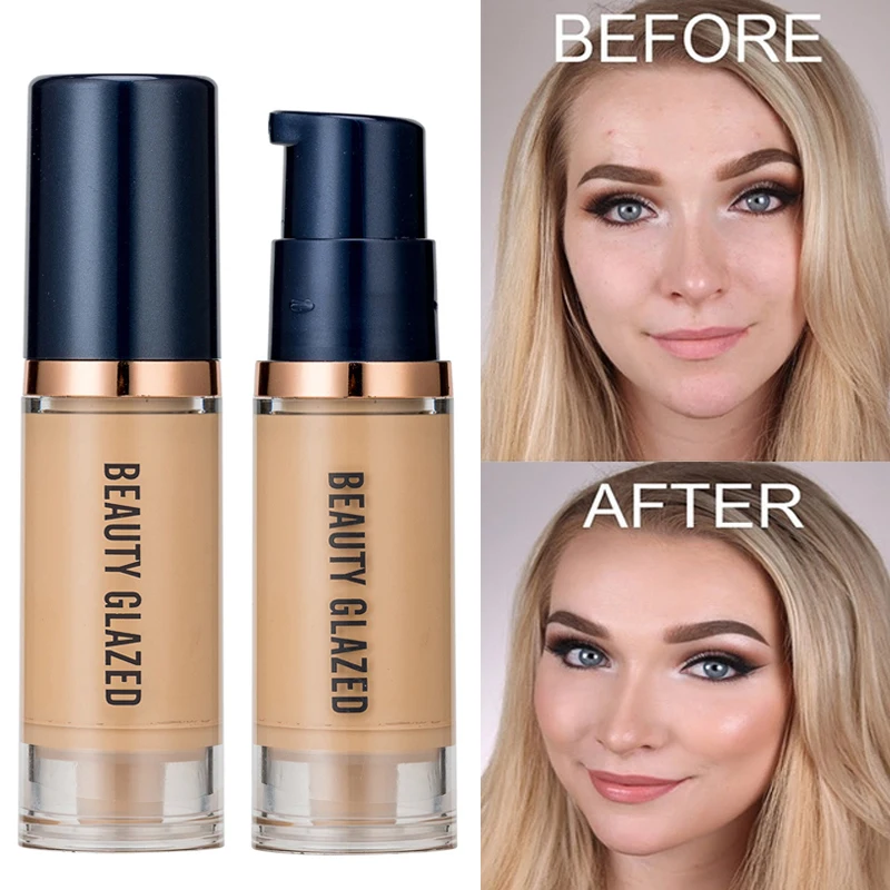 

Matte Liquid Foundation Cream Smooth Long Wear Oil-Control Face Foundations Full Coverage Concealer Waterproof Contour Makeups